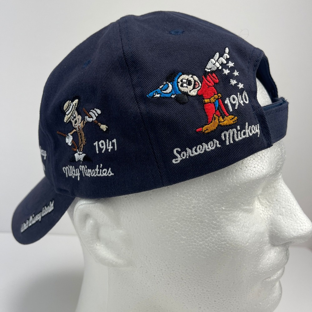 Vintage Disney Parks Mickey Mouse Through The Years Hat Steamboat Willie Navy